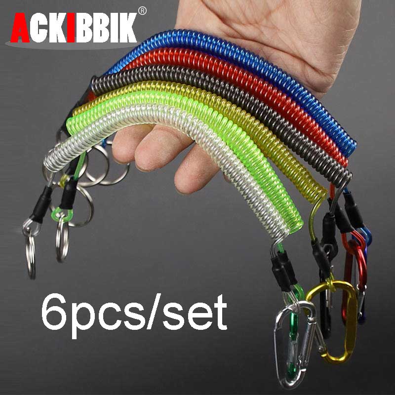 Fishing Kayak Paddle - Ackibbik 6pcs Vissen Lanyard met Karabijnhaak