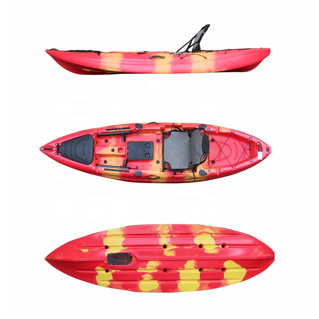 Fishing Kayak Sit In - 10ft één persoon zitten bovenop vissen