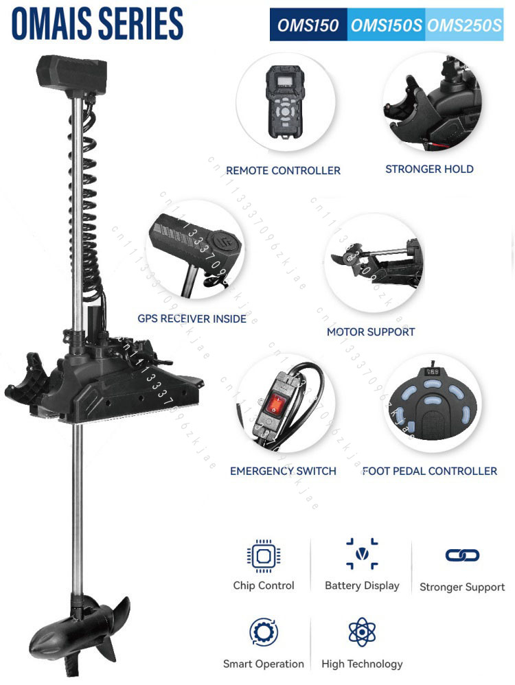 Fishing Kayak Trolling Motor - Promotie Elektrische Trolling Buitenboordmotor Pontonmotor voor