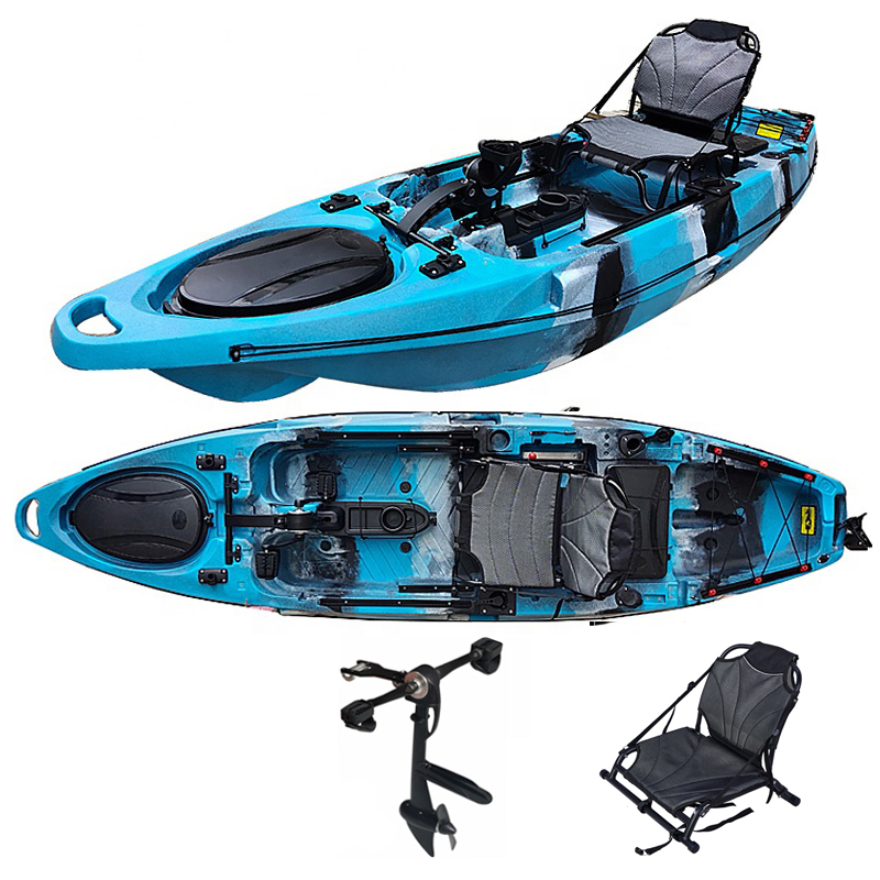 Gemotoriseerde 10,5ft enkelvou - Fishing Kayak Trolling Motor recensie en prijs