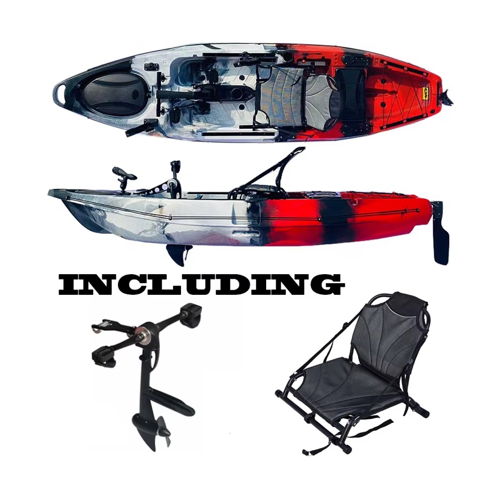 OEM plastic viskayak voor één  - Fishing Kayak Pedal Drive recensie en prijs