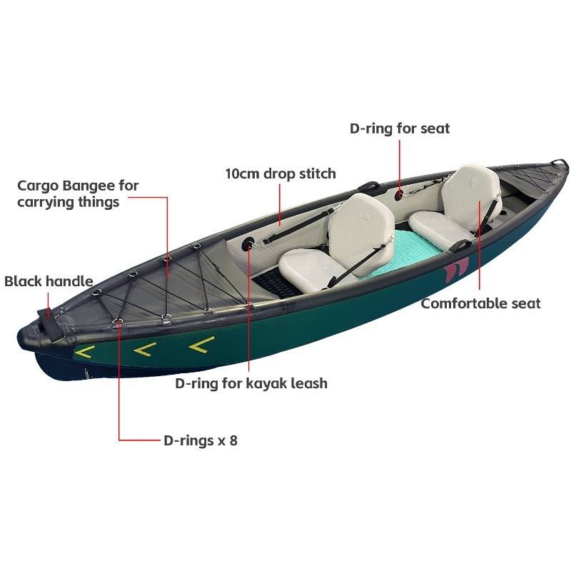 Nieuw ontwerp 4.2m draagbare o - Fishing Kayak Inflatable recensie en prijs